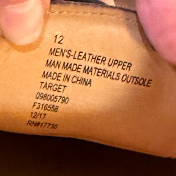 🌟2xHP🌟Brown Leather Perforated Cap Toe Derby Shoes 12 - Picture 10 of 12